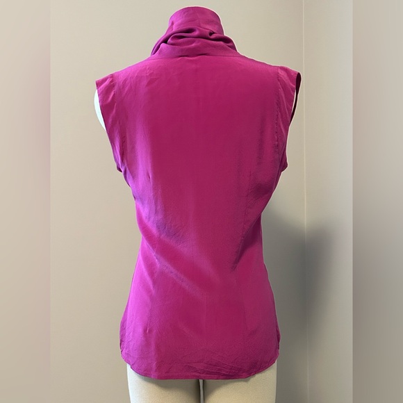 Anthropologie Fei Silk Buttondown Cowlneck - Sz US 4 - Picture 6 of 17